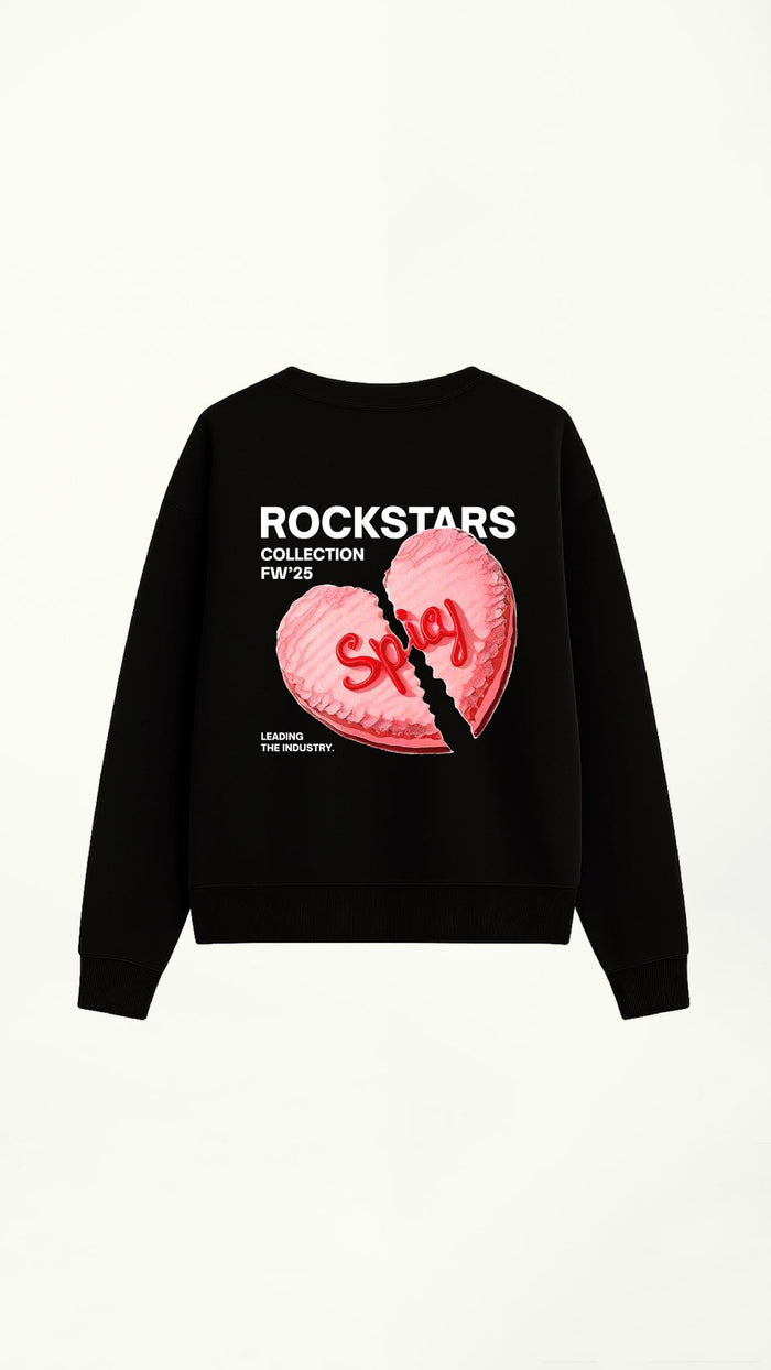 CORA ROTO CREWNECK NEGRO - Spicy