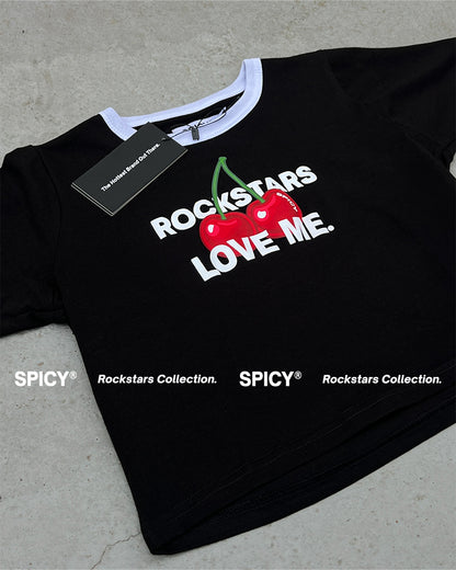 ROCKSTARS BABY TEE NEGRA