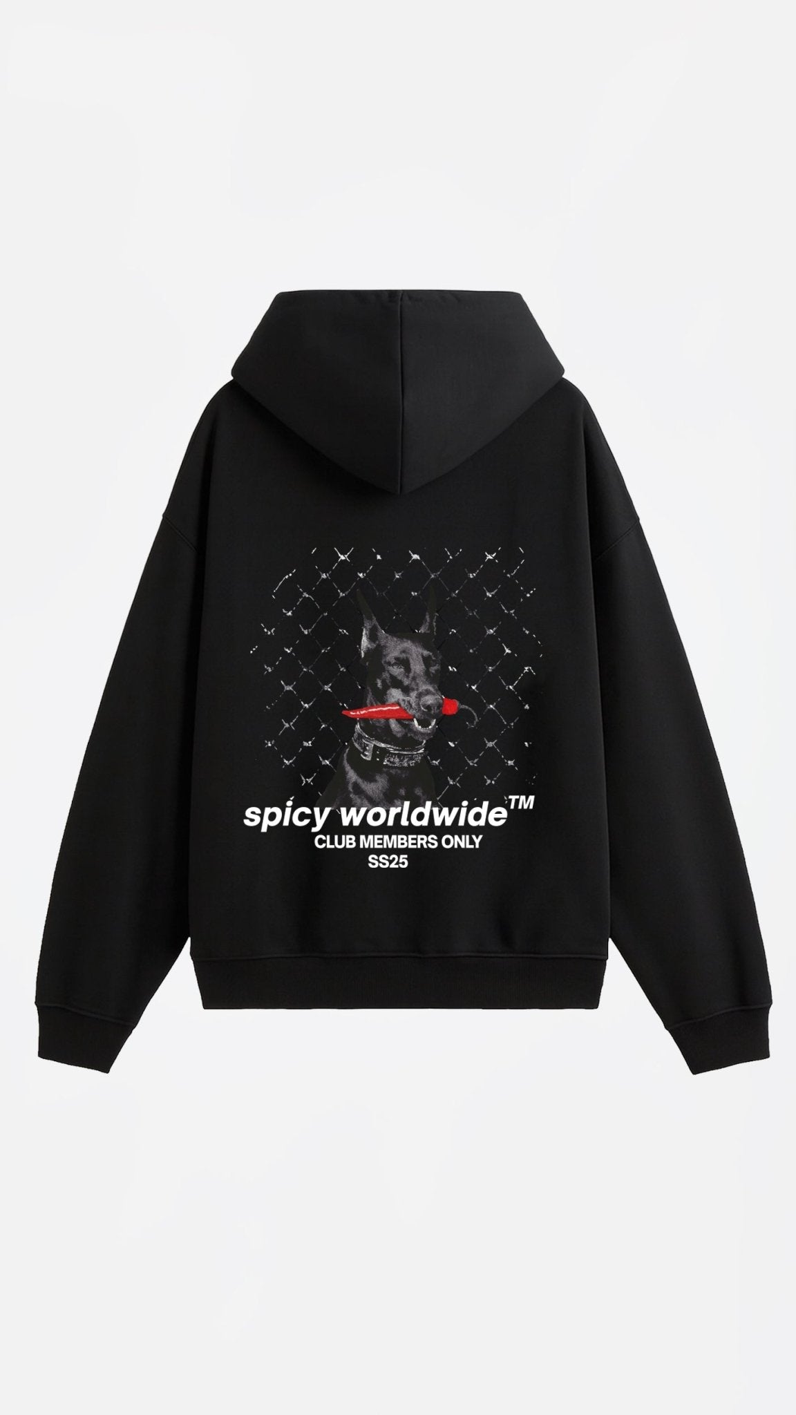 DOBERMAN HOODIE NEGRO - Spicy