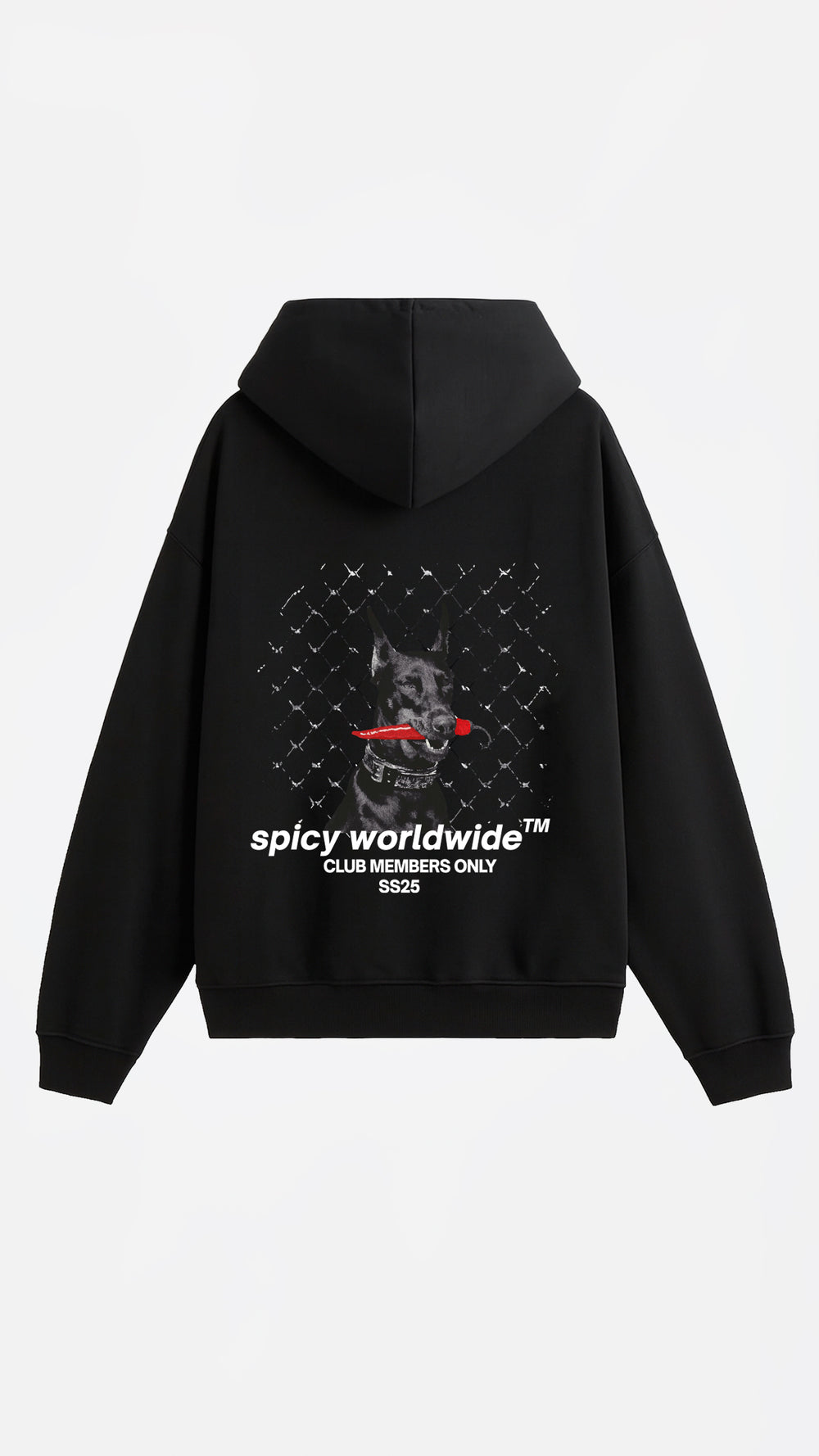 DOBERMAN HOODIE NEGRO