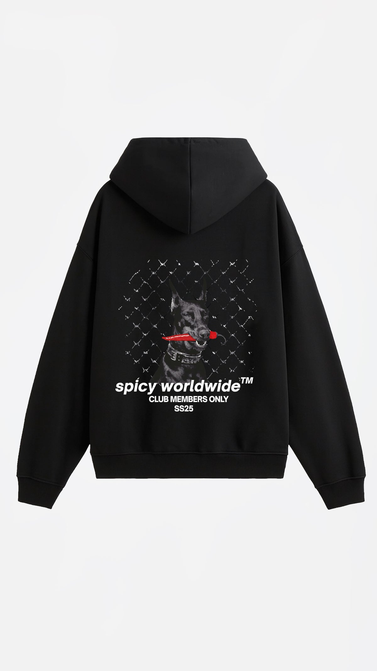 DOBERMAN HOODIE NEGRO