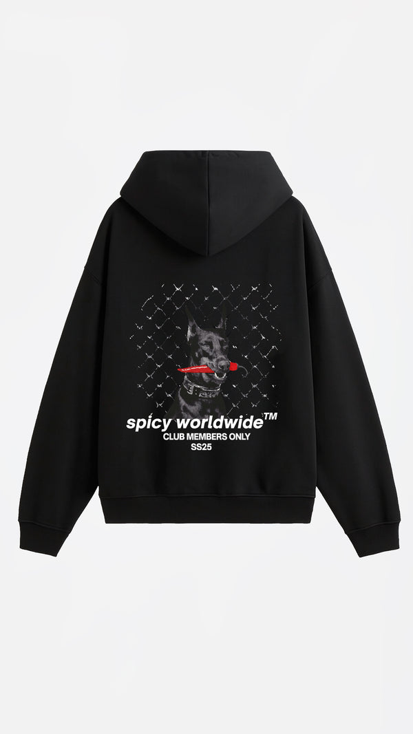 DOBERMAN HOODIE NEGRO