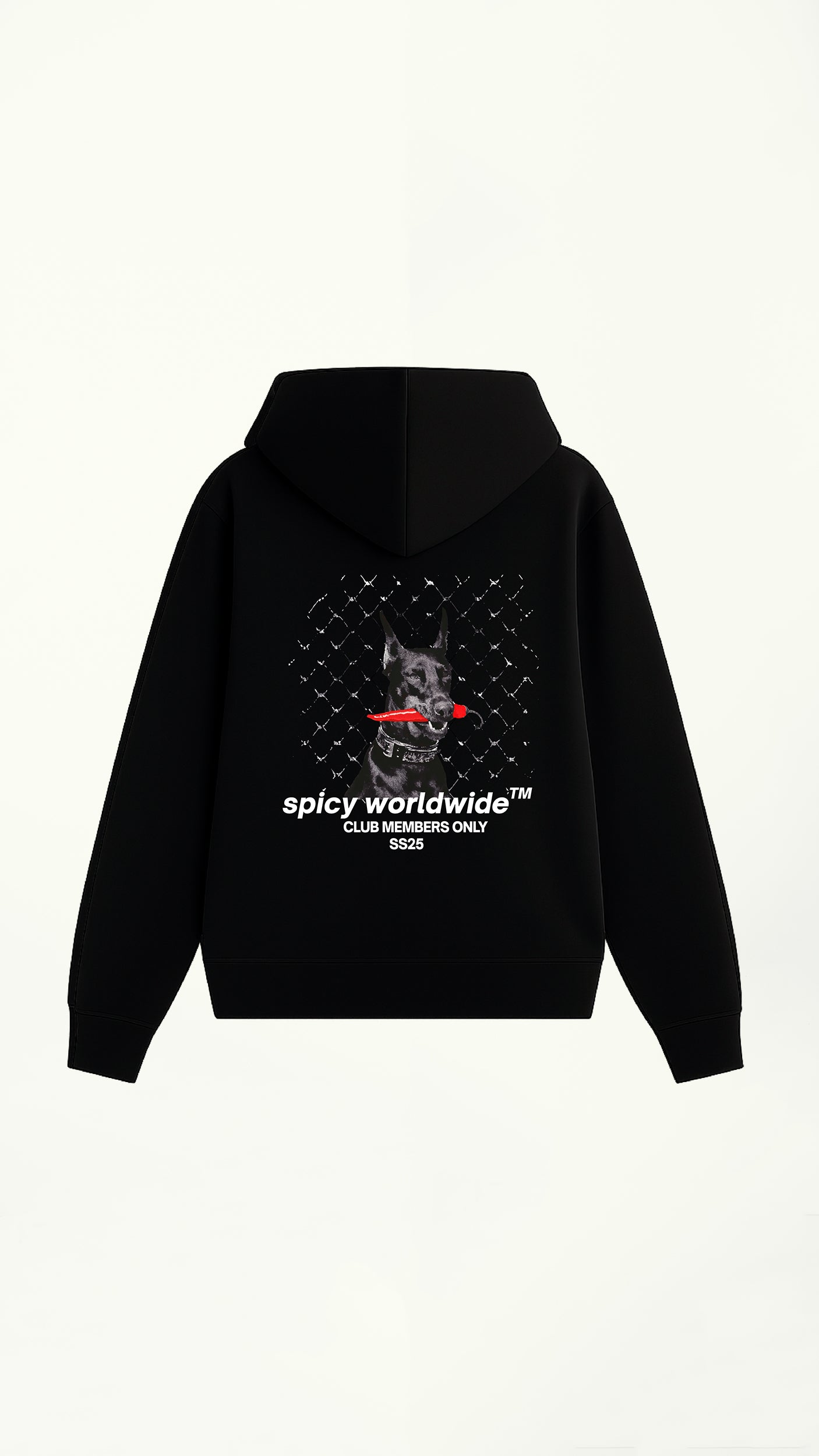 DOBERMAN HOODIE NEGRO