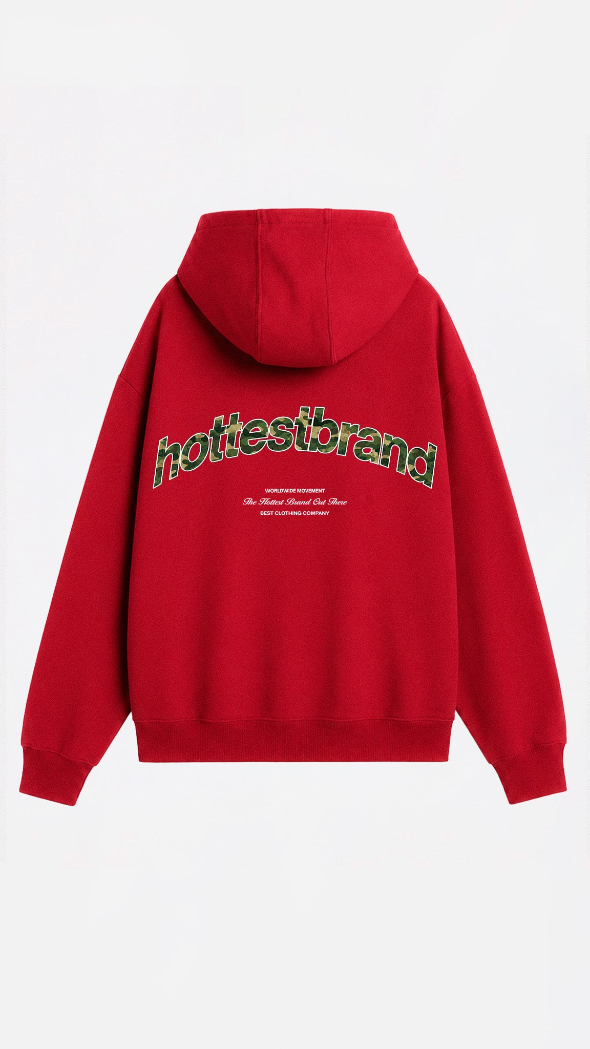 CAMO ACID HOODIE ROJO