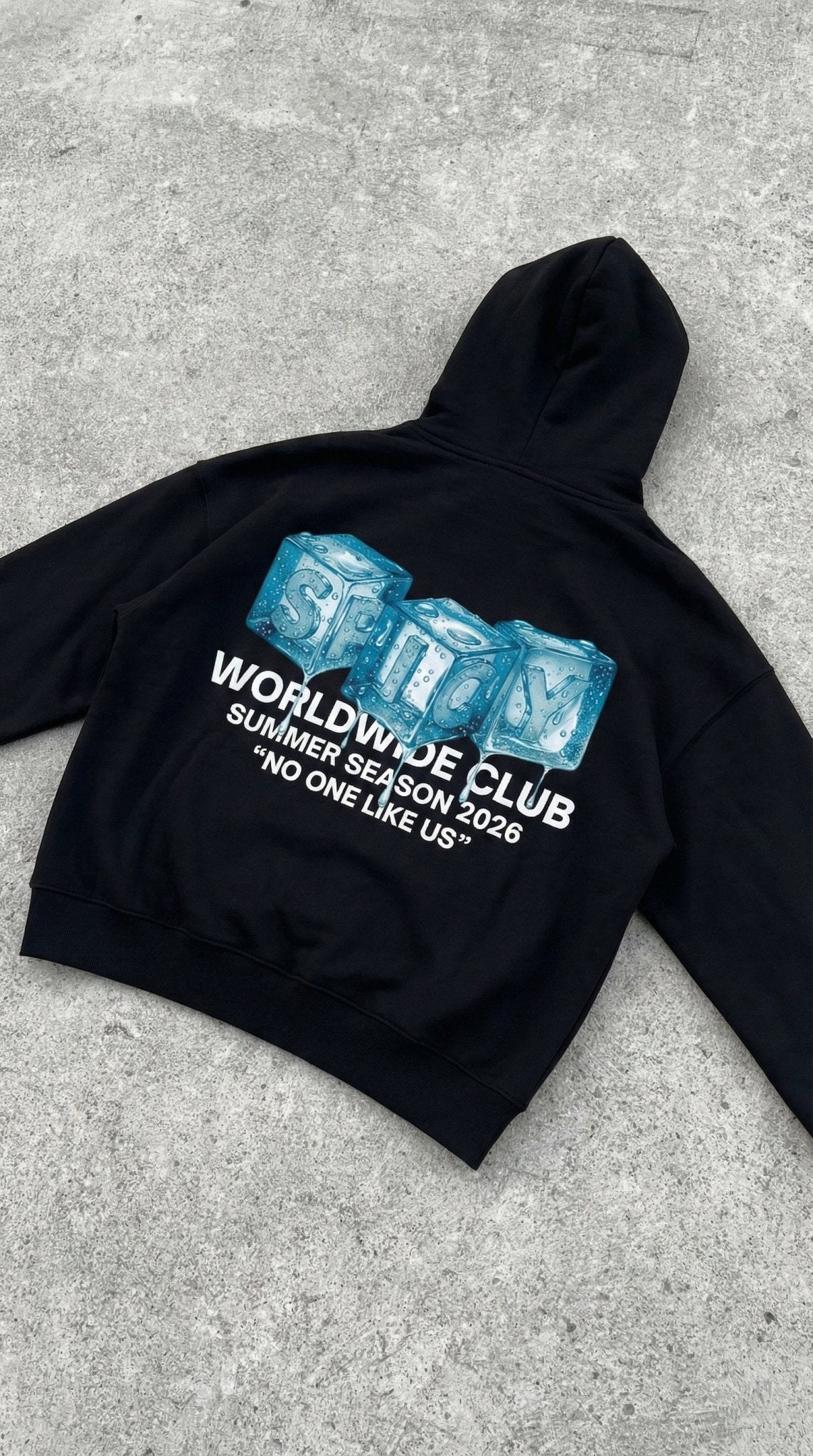 HOT ICE HOODIE NEGRO - Spicy