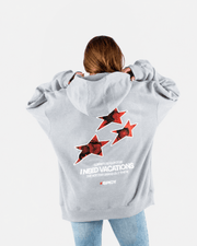 HOT STARS HOODIE GRIS - Spicy