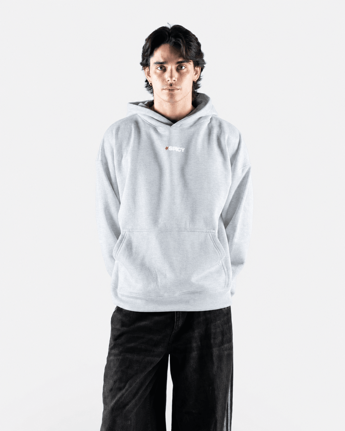HOT STARS HOODIE GRIS - Spicy