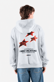 HOT STARS HOODIE GRIS - Spicy