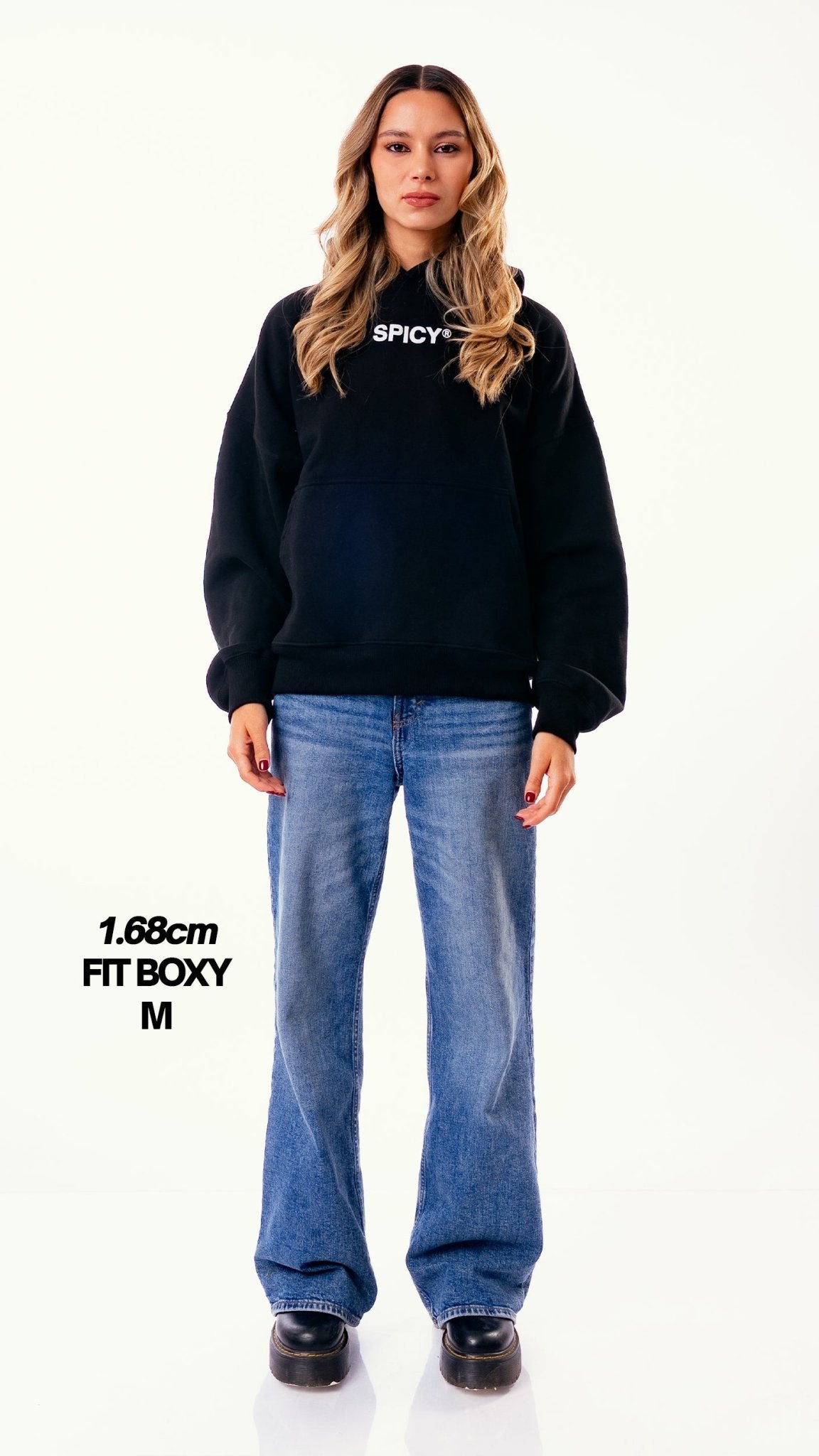 HOT STUFF HOODIE NEGRO - Spicy