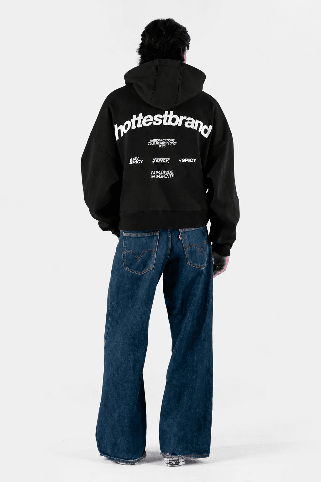 HOTTEST HOODIE NEGRO - Spicy