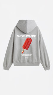ICE CREAM HOODIE GRIS MELANGE - Spicy