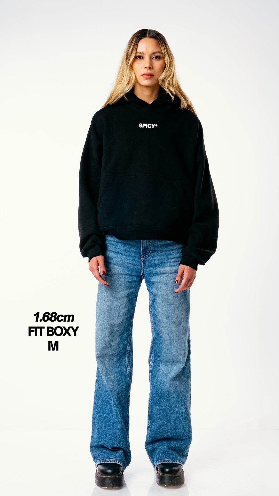 JET HOODIE NEGRO - Spicy
