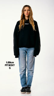 JET HOODIE NEGRO - Spicy