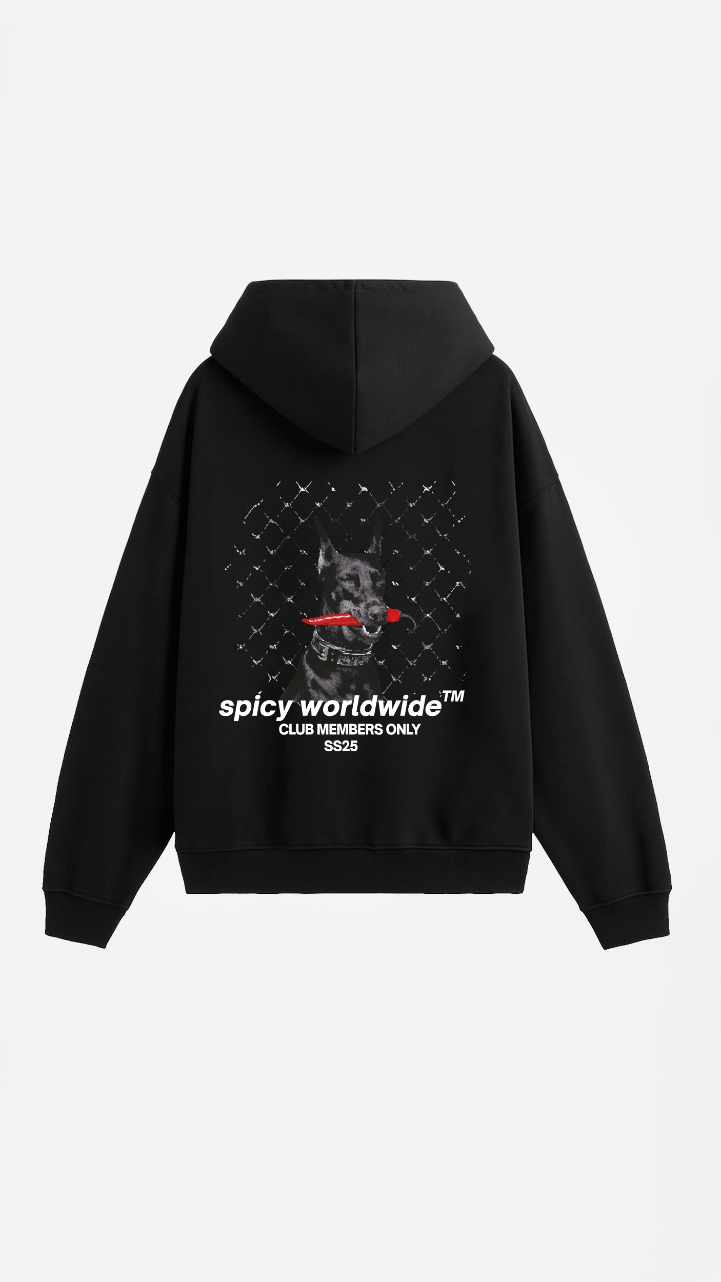 DOBERMAN HOODIE NEGRO
