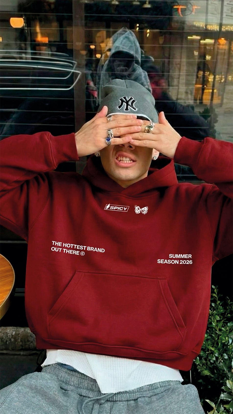 RACING HOODIE BURDEO - Spicy