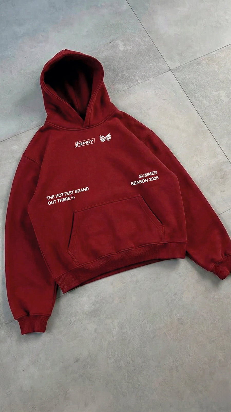 RACING HOODIE BURDEO - Spicy