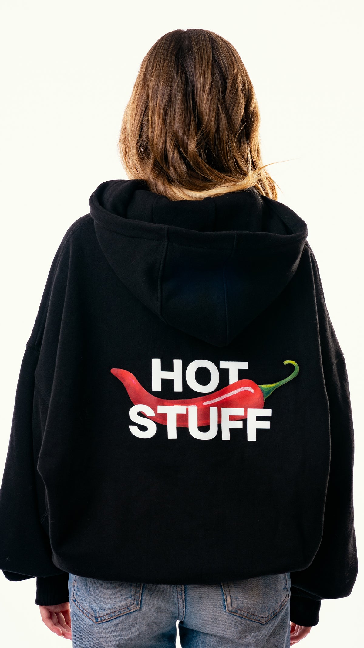 HOT STUFF HOODIE NEGRO