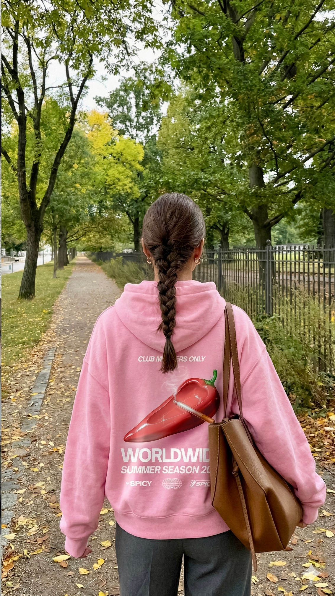 CIGARRETTE HOODIE ROSA