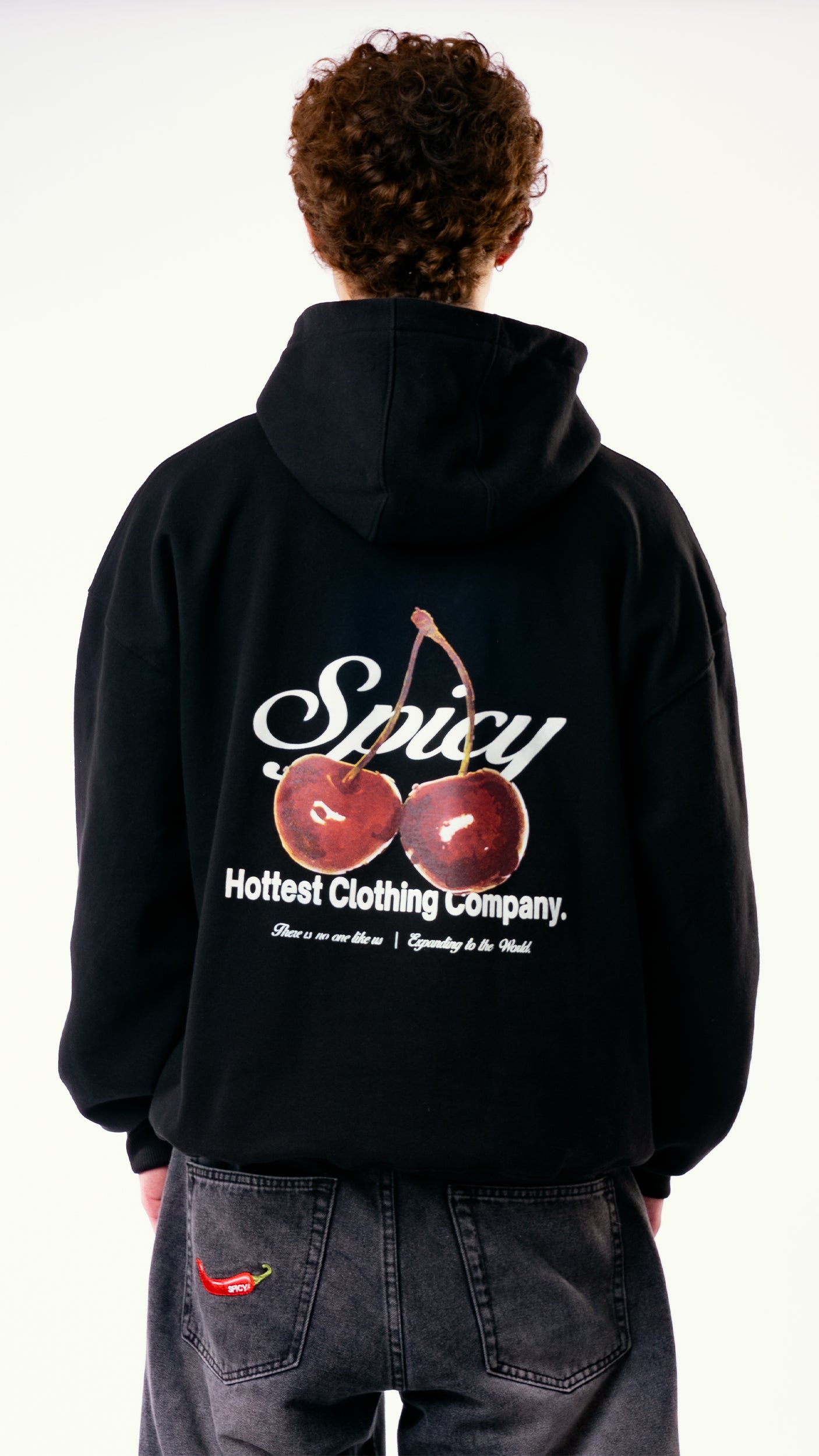 CHERRY HOODIE NEGRO