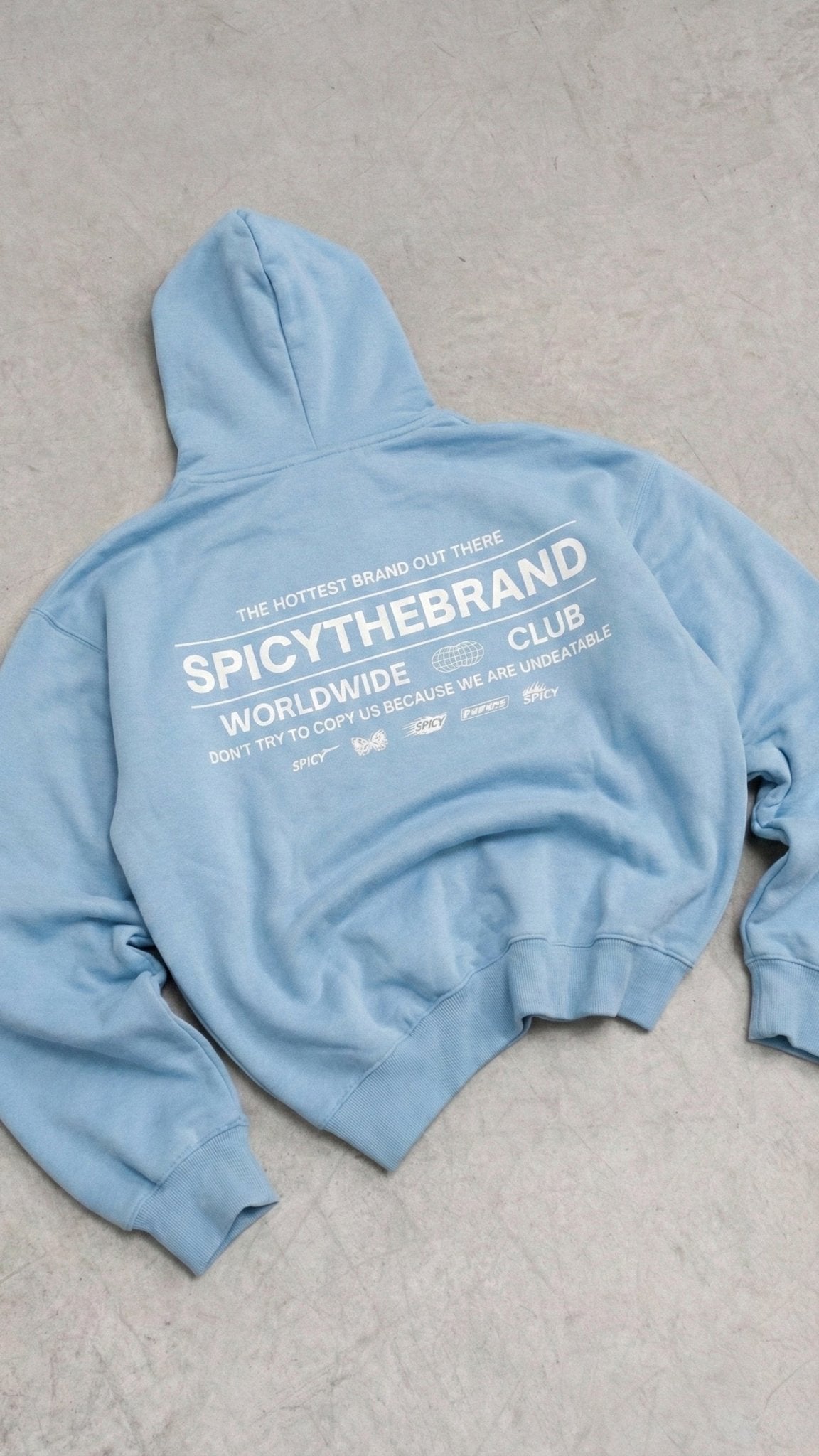 SEX IN THE SKY HOODIE BABY BLUE - Spicy
