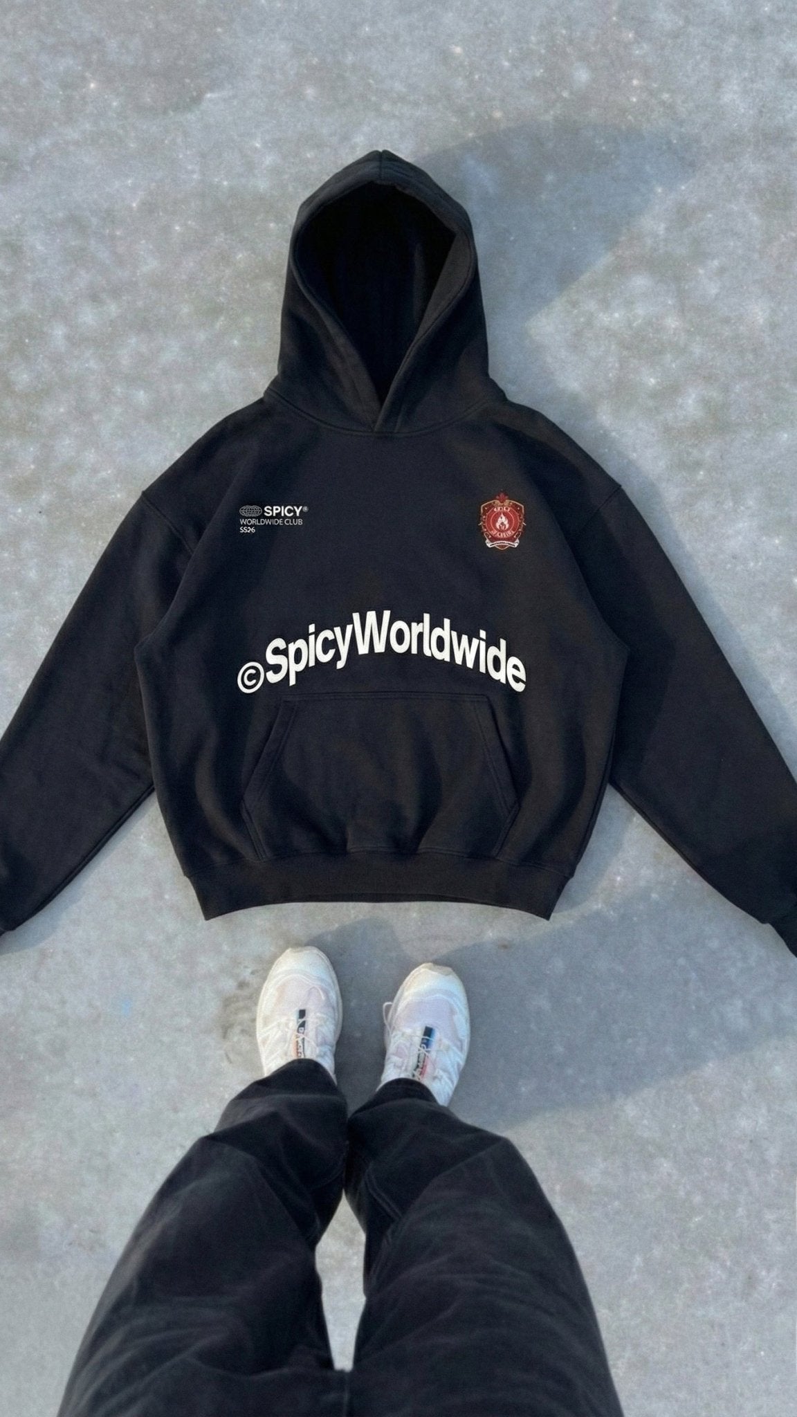 SPICY ACADEMY HOODIE NEGRO - Spicy