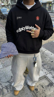 SPICY ACADEMY HOODIE NEGRO - Spicy
