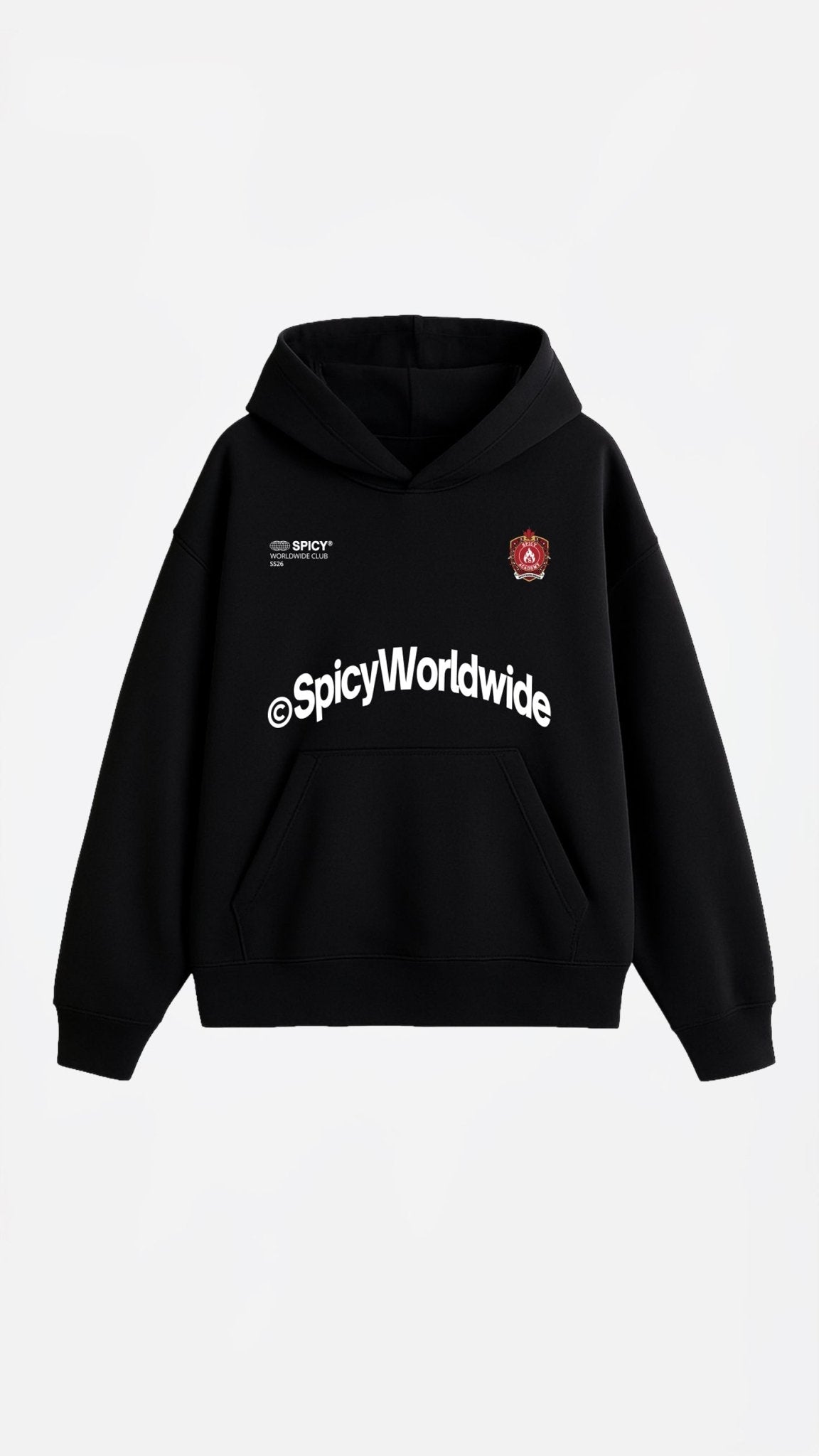 SPICY ACADEMY HOODIE NEGRO - Spicy