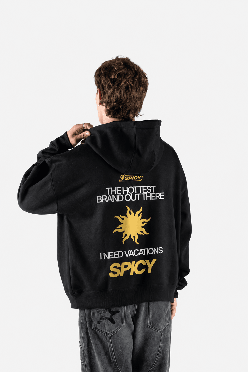 SUN HOODIE NEGRO - Spicy