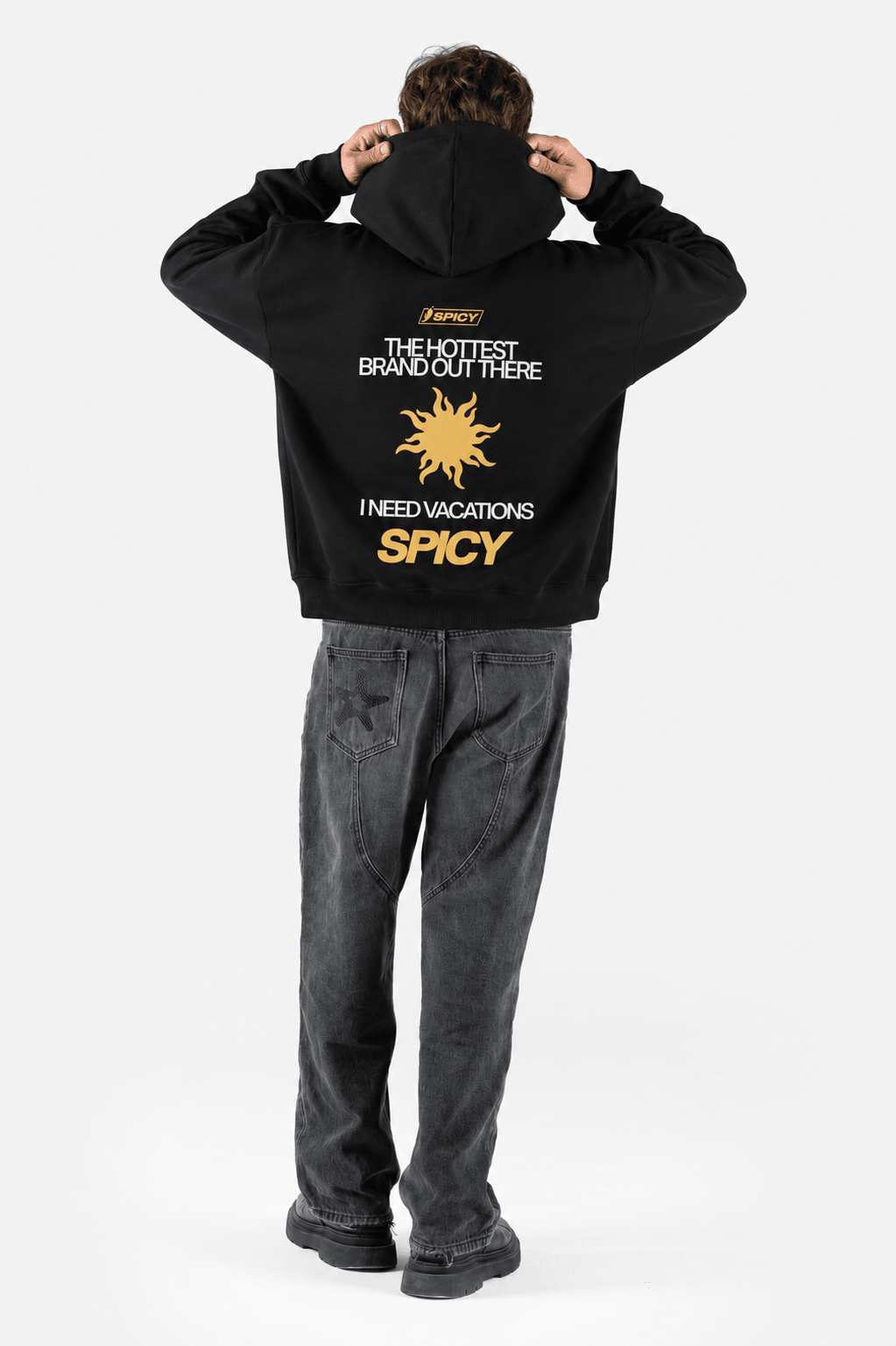 SUN HOODIE NEGRO - Spicy