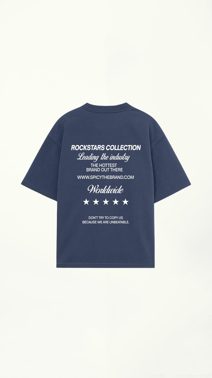 TEXT CAMISETA AZUL - Spicy