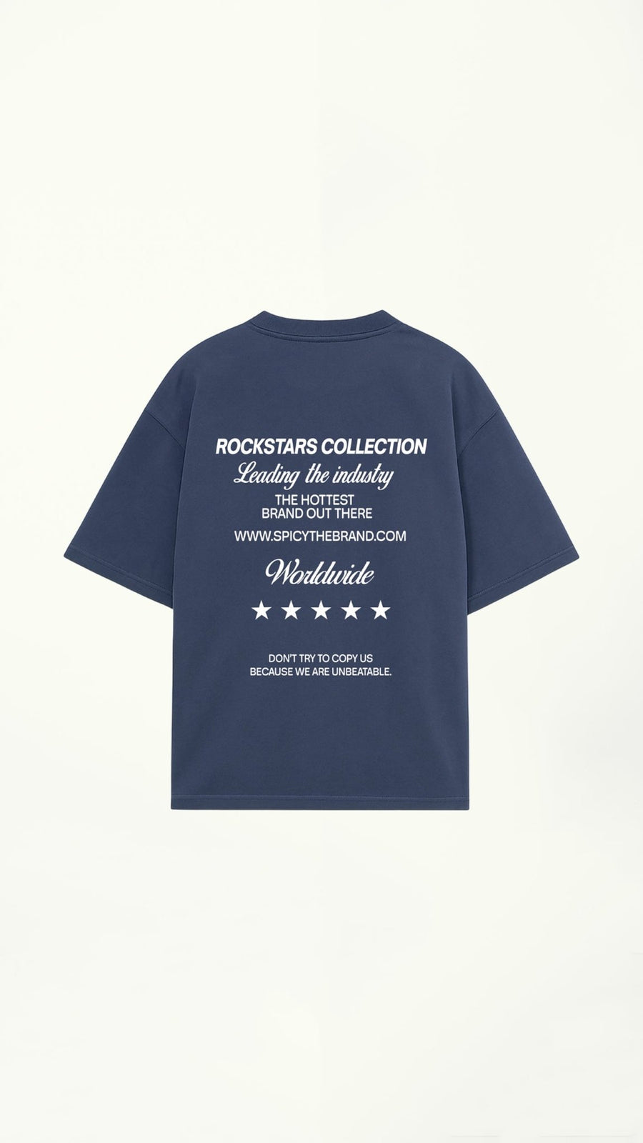 TEXT CAMISETA AZUL - Spicy