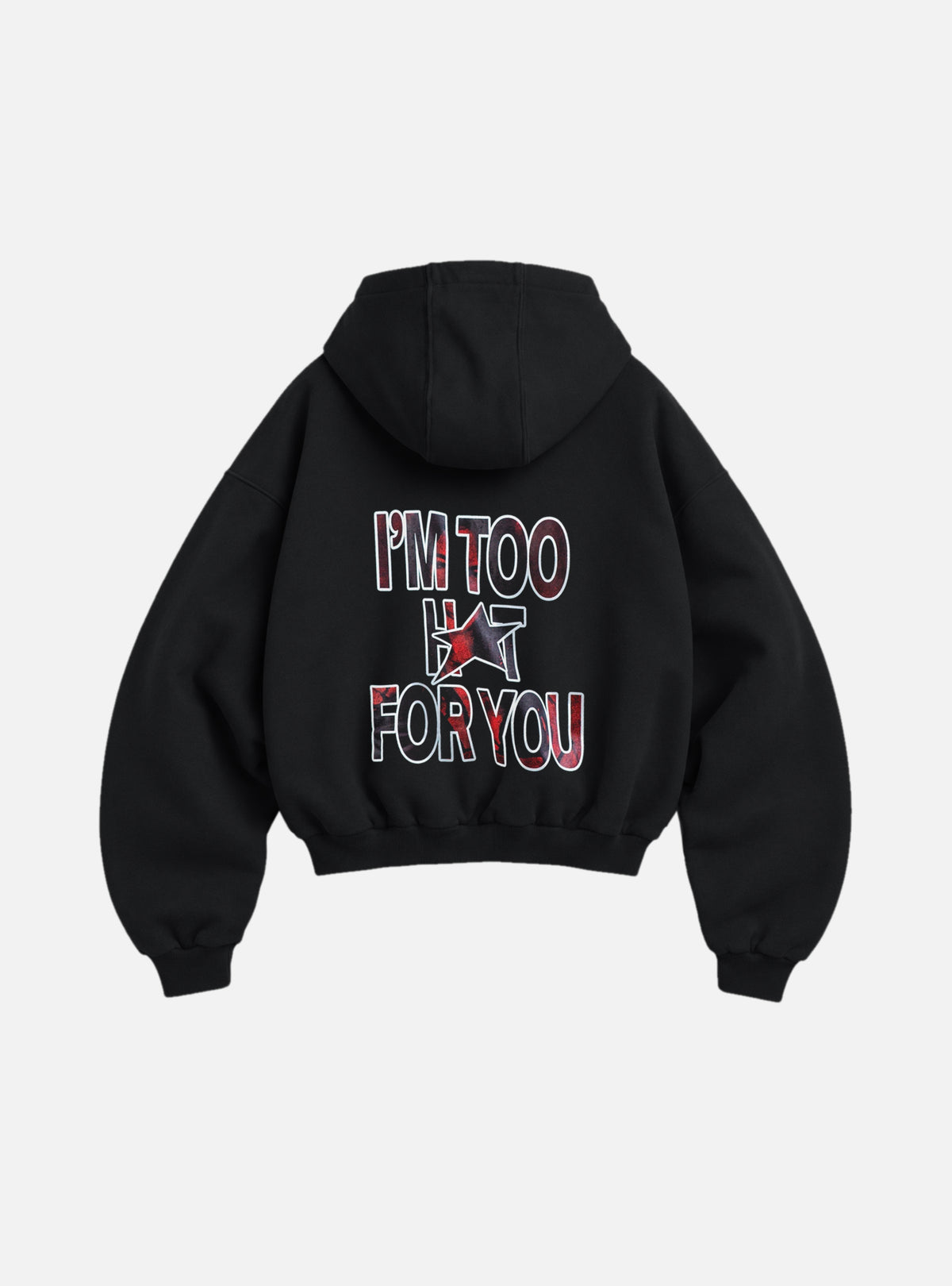 Too Hot Hoodie Negro