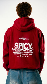 WORLDWIDE HOODIE BURDEO - Spicy