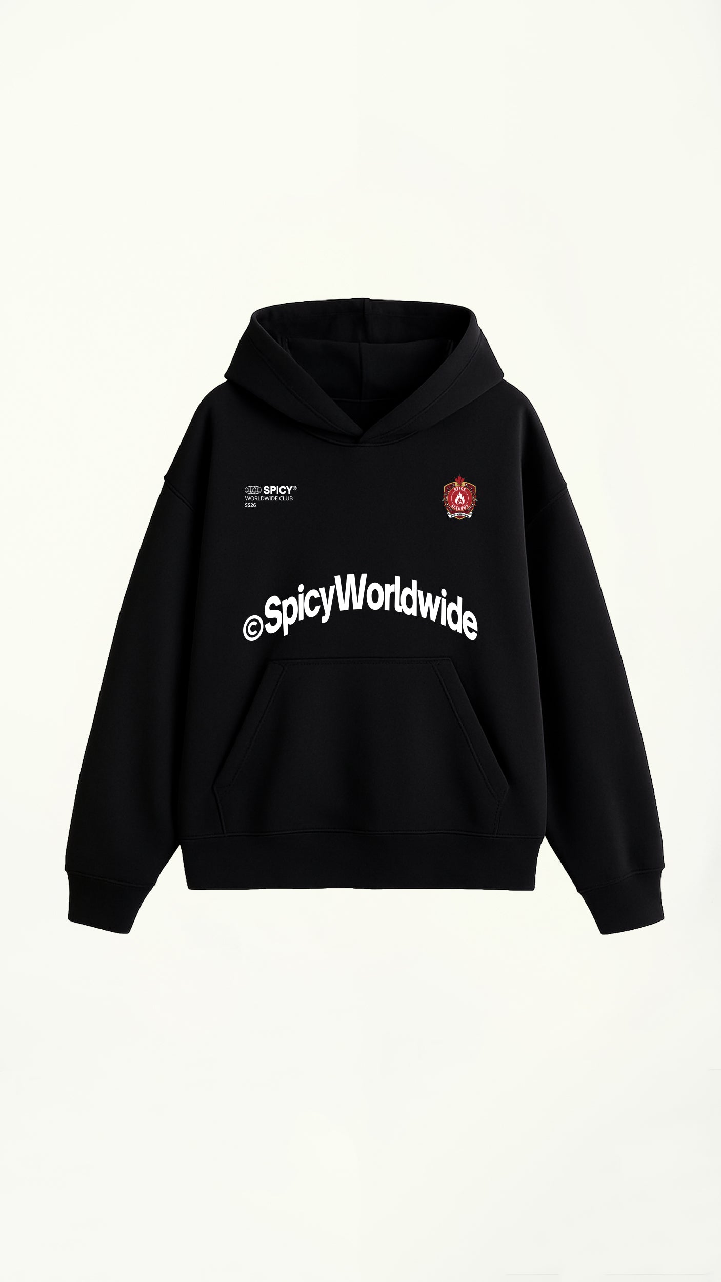 SPICY ACADEMY HOODIE NEGRO